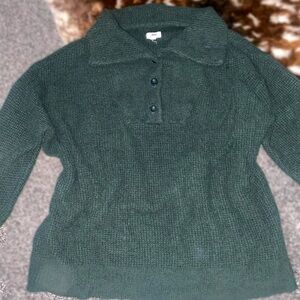 Aerie Forest Green knit sweater